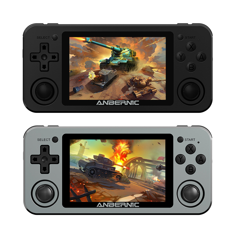 ANBERNIC RG351M Новая версия Wifi PS1 Ретро игра 2400 игр 64G игры RG351P-обновленная версия RK3326 N64 плеер с 2 динамиками