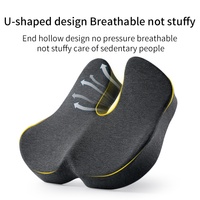 Coussin confortable en forme de donut, antidérapant, orthopédique, en mousse à mémoire de forme, rond, anti-escarres, pour soulager les douleurs hémorroïdaires
