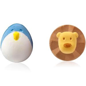 개인 라벨 6PCS 목욕 폭탄 세트 선물 상자 동물 모양 공룡 목욕 폭탄 - Product Image 4