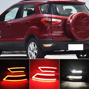 ไฟท้ายรถยนต์ AURON LED รุ่นใหม่ สำหรับติดตั้งเพิ่มเติม  กันชนหลัง ไฟกระพริบสีแดง สำหรับ Ecosport ปี 2014-2019 12V รับประกัน 1 ปี ได้รับการรับรองมาตรฐาน ISO9001 - Product Image 5