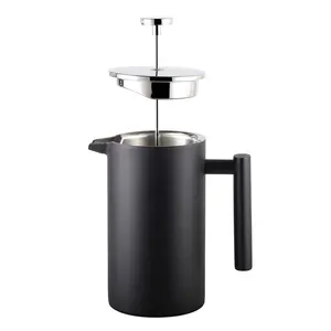 Café Presse Française Double Paroi Isolée Café Pot En Acier Inoxydable Presse Française Cafetière