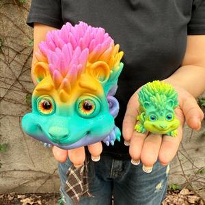 Vashine Jouets hérissons flexibles en cristal imprimés en 3D, souvenir du zoo, PLA, figurine créative pour enfants, emballage original, unisexe - Product Image 5