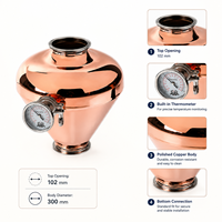 Équipement de distillerie Towin : Moteur en cuivre type « Oignon »/« Casque » 250/300/400mm, taille réglable pour la distillation de boissons et de vin