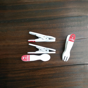 Wooden Storage Clips With Fork And Spoon Design 5 Cinq <b>Label</b> For <b>Kitchen</b> Use - Product Image 3