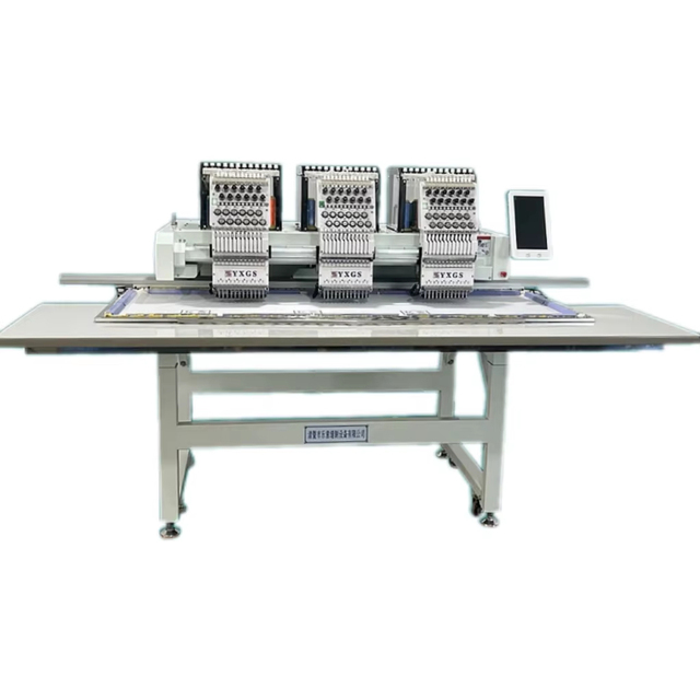 Three Head 12 Needle 400*450mm Industrial Computerized Embroidery Machine for Garment Factory
