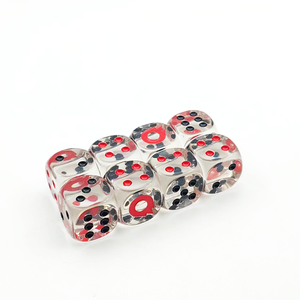 Commercio all'ingrosso della fabbrica di alta qualità bordo rotondo fatto a mano punto di gioco da tavolo da Poker 16mm dadi casinò resina acrilico Set di dadi - Product Image 6