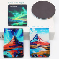 Personalizado al por mayor de acrílico a todo Color de Navidad nevera foto titular en blanco personalizado música nevera imán personalizado forma fuerte 3D