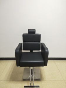 Chaise de salon de coiffure moderne, simple et confortable, en cuir de haute qualité, multifonctionnelle et pivotante - Product Image 4