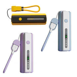 Nouvelle <span class=keywords><strong>batterie</strong></span> <span class=keywords><strong>externe</strong></span> compacte transfrontalière en plastique de 10 000 mAh avec lampe de poche intégrée – Chargeur portable haute capacité - Product Image 3