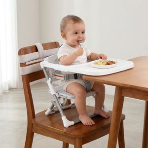 Seggiolone per Bambini IVOLIA <span class=keywords><strong>2</strong></span> in 1, Design Pieghevole di Alta Qualità, Popolare Seggiolone in Plastica per Pasti, Seduta Rialzata - Product Image 1