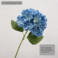 Fleurs d'hortensia artificielles HGA Real Touch en soie, fausses hortensias pour décoration de mariage, décoration de la maison, centre de table, vente en gros