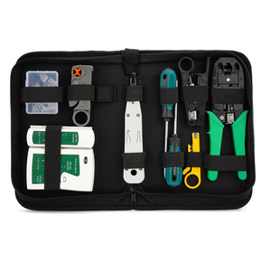 Kit d'outils de réseau de Fiber optique, t1000, installation de télécommande LAN, sertissage électrique, Kit d'outils pour réseau <span class=keywords><strong>rj45</strong></span> - Product Image 1