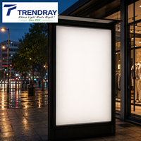Plaque diffuseur de lumière PC à haute uniformité, panneau de diffusion anti-éblouissement pour boîte lumineuse publicitaire LED