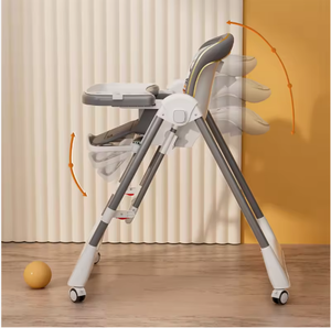 <span class=keywords><strong>Chaise</strong></span> <span class=keywords><strong>haute</strong></span> convertible pour bébé avec dossier réglable et fonction berçante, best-seller - Product Image 4