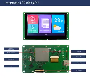 DWIN-pantalla LCD inteligente de 4,3 pulgadas, DMG48270C043-04WT de comunicación Serial UART que funciona con Arduino/STM/ESP