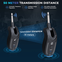 TNH DX21 Wireless Guitar System Transceiver Audio Transmitter and Receiver System for Electric Bass Guitar Violins Instruments