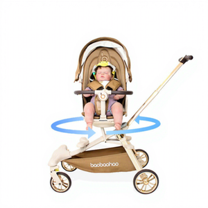 Cochecito Ligero de Lujo para Bebés, Cochecito Doble Ligero con Asiento de Auto, Cochecito con Operación Bidireccional - Product Image 5