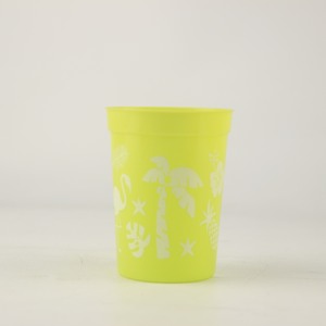 Gobelet en plastique mat 8oz avec logo personnalisé, motif cerf mignon, pour enfants, sans BPA, idéal pour les fêtes - Product Image 3