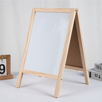 Chevalet d'art en bois avec tableau blanc magnétique, pliable, multifonction, tableau noir en bois double face