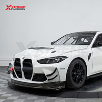 XTREME Spoiler inférieur de pare-chocs en fibre de carbone sèche style GT4, déflecteur inférieur de pare-chocs pour BMW G80 G81 G82 G83, lèvre de diffuseur de pare-chocs avant