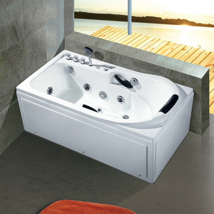 คอร์ทยาร์ดคริลิคอิเล็กทรอนิกส์มุมสปานวดอ่างน้ำวนอ่างอาบน้ำสำหรับห้องน้ำและกลางแจ้ง - Product Image 5