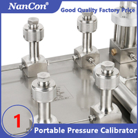Calibrateur de pompe à vide de table NanCon YFQ-161B (-0,095~0~16MPa) pneumatique à air, stabilité 0,02% F.S, régulation 10Pa