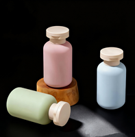 Bouteille de gel douche ronde en plastique, lotion pour le corps, désinfectant pour les mains, shampoing, détergent liquide, sérum pour la peau, bouteille de lotion à presser en HDPE