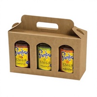 Dossiers en carton ondulé kraft écologiques et imperméables personnalisés |   Design des poignées et des fenêtres |   Porte-cadeaux pour pots et bouteilles de confiture