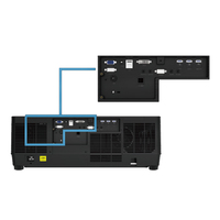 Projecteur Laser LCD Haute Résolution 8000 Lumens, Contraste Élevé, Rotation Omnidirectionnelle, Portable, Vente Directe Usine