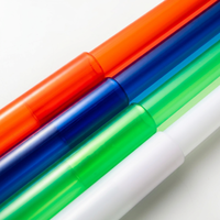 Sabres laser Nexus rétractables à lame colorée en polycarbonate, pointe ronde impressionnante de 1 pouce ou 7/8 pouce, bâtons lumineux