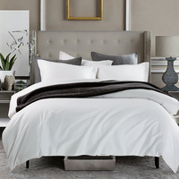 Ensemble de literie Queen Size 100% coton Double couleur 60S longue agrafe haute qualité housse de couette draps tissés Style Design Simple