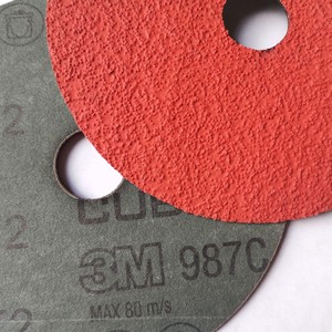 3M für Cubitron II 987C 7 Zoll 180mm Keramik-Kreuzloch-Faser scheibe OEM-Schleif werkzeug für Winkels chl eifer - Product Image 3