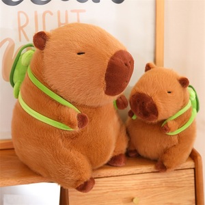 Mochila de Capibara de 23 cm, Juguete de Peluche, Lindo y Súper Suave, Alivia el Estrés, Relleno de Algodón PP, Conejillo de Indias - Product Image 2