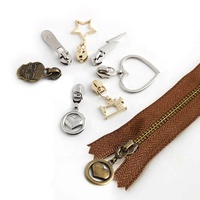 # 5 tirettes de fermeture éclair en métal, motif crâne fantôme, finition dorée poli miroir, placage écologique, pour accessoires de sacs à main et bagages