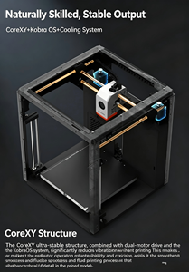 Imprimante 3D Kobra S1 de grande taille avec extrudeur à 350°C et nivellement automatique pour usage domestique, bricolage et éducation, impression haute vitesse atteignant la vitesse maximale - Product Image 4
