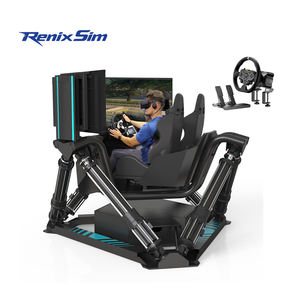 RenixSim 3 Pantalla <span class=keywords><strong>6</strong></span> Axis Car Simracing Rig Simulator Machine Vr Racing Simulator Cockpit Full Set - Product Image 1