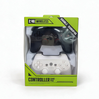 Pour PC, ensemble de manettes de jeu sans fil 2,4 G, 2 joueurs, joystick de jeu compatible avec plusieurs plateformes pour appareil Android/boîtier TV
