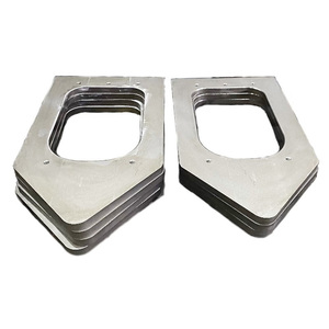304 Stainless Steel Waterjet Cut Lug Plates 4mm Thick for Pipe <b>Flange</b> <b>Bolt</b> Hole Alignment and Positioning Tabs - Product Image 6