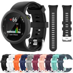 Bracelet montre en silicone couleur unie, disponible en stock pour Garmin <span class=keywords><strong>Forerunner</strong></span> <span class=keywords><strong>45</strong></span> / 45S / Swim 2 XDfind Twill - Product Image 2