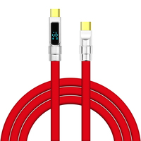 Kabel Data silikon, USB C tipe-c 100W aluminium Aloi TPE pengisi daya cepat kompatibel ponsel Laptop tampilan Digital
