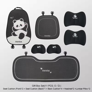 Coprisedili <span class=keywords><strong>per</strong></span> Auto con Simpatico Disegno di <span class=keywords><strong>Panda</strong></span>, Set Completo in Poliestere Ecologico e Lino <span class=keywords><strong>per</strong></span> Tutte le Stagioni - Product Image 3