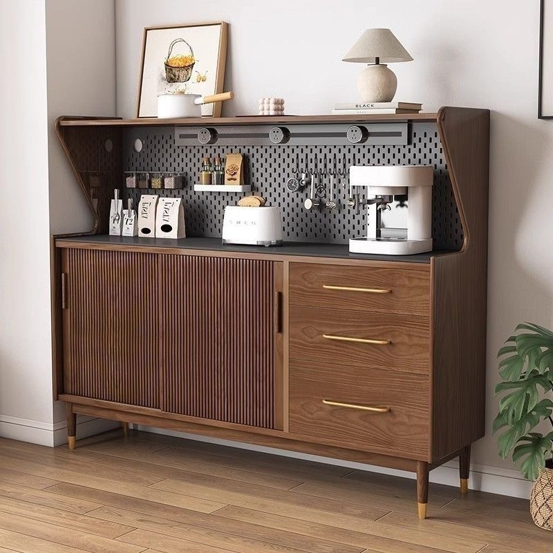 Panneau perforé couleur noyer