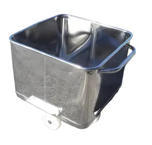 Stainless Steel 304 Lift Meat Buggy 200L/400lb (Bin, Trolley, Tote Bin, turnover bin)