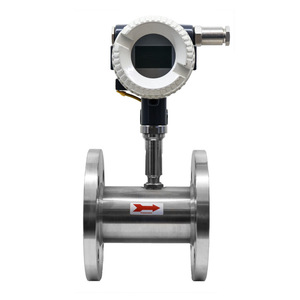 Medidor de Flujo de Turbina Líquida 0.04800mh, Conexión de Brida de Acero Inoxidable, Medición de Agua, Aceite y Alcohol - Product Image 1