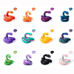 Luckykoo 3D Printed Snake <b>Egg</b> Creative Trendy <b>Toy</b> Children's Animals Model Stress Relief <b>Toy</b> - Product Image 5