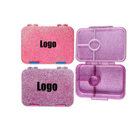Meilleure vente Orealmi Boîte à bento étanche pour enfants avec 4 compartiments pour enfants Lonchera Boîte à lunch pour enfants Ensemble pour l'école Logo personnalisé
