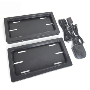Cadre de plaque d'immatriculation multifonctionnel nord-américain, cadre de plaque d'immatriculation universel avec interface allume-cigare - Product Image 4