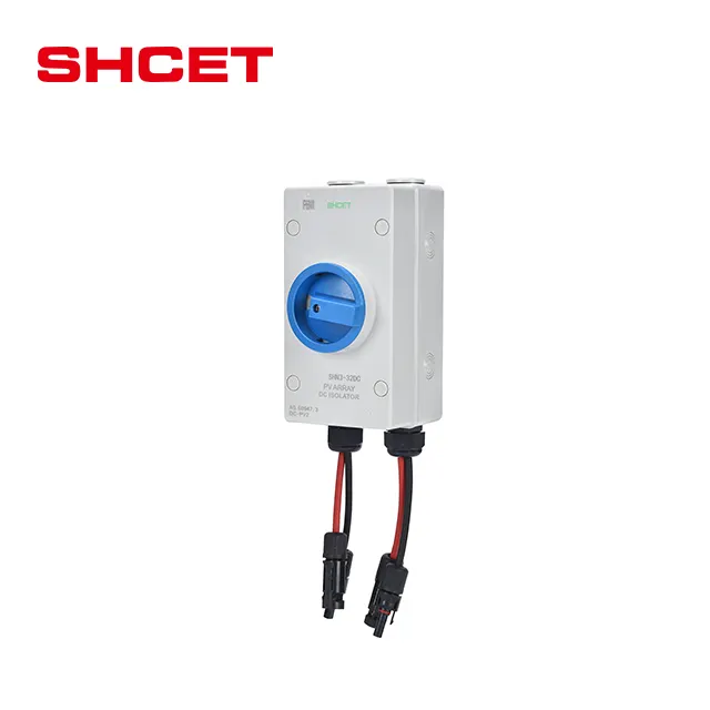 Preço direto da fábrica interruptor de isolamento de fonte de energia elétrica DC de 4 pólos 32A modo 1200V de SHCET