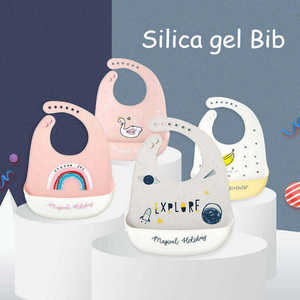 Babero de Silicona para Bebé, Impermeable, Suave, Color Personalizado, Delantal para la Hora de Comer de Niños Pequeños, Diseño 063, Logotipo Personalizado, Venta al por Mayor - Product Image 6