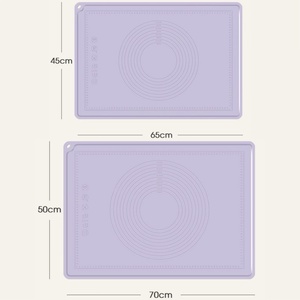 Herramientas para hacer pan lavable resistente al calor Mat Rolling Mat con marcas, alfombras de pastelería de silicona libre de - Product Image 3